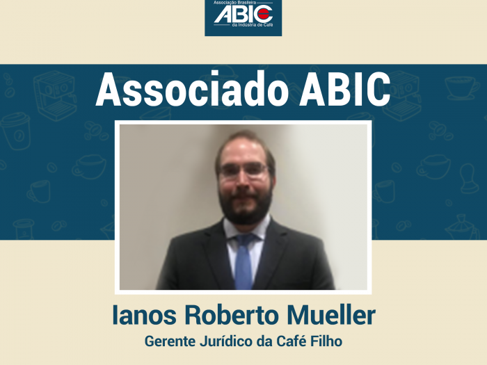 arte gráfica com foto centralizada de produtor de café