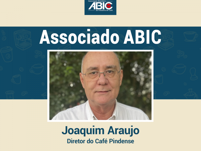 arte gráfica com imagem homem produtor de café associado da abic