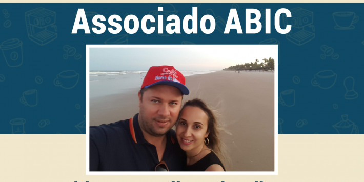 arte gráfica com imagem de associado da abic
