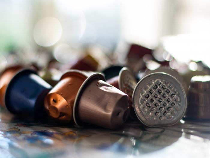 capsulas de café usadas reciclable