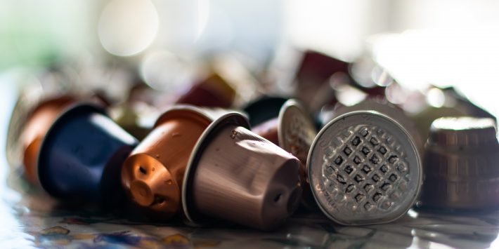 capsulas de café usadas reciclable